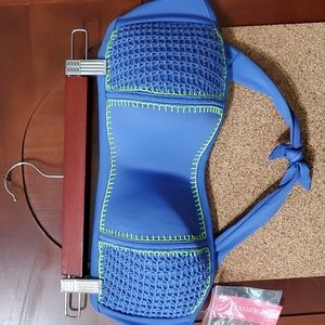 Purple w neon green bikini top D/DD cup